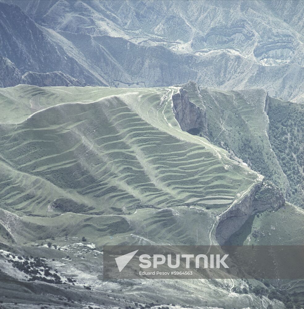 Road in Dagestani mountains