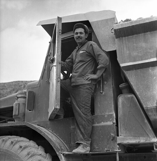 Chirkeiskaya Hydropower Plant under construction in Dagestan