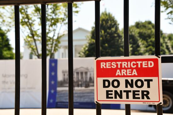 US White House Fence
