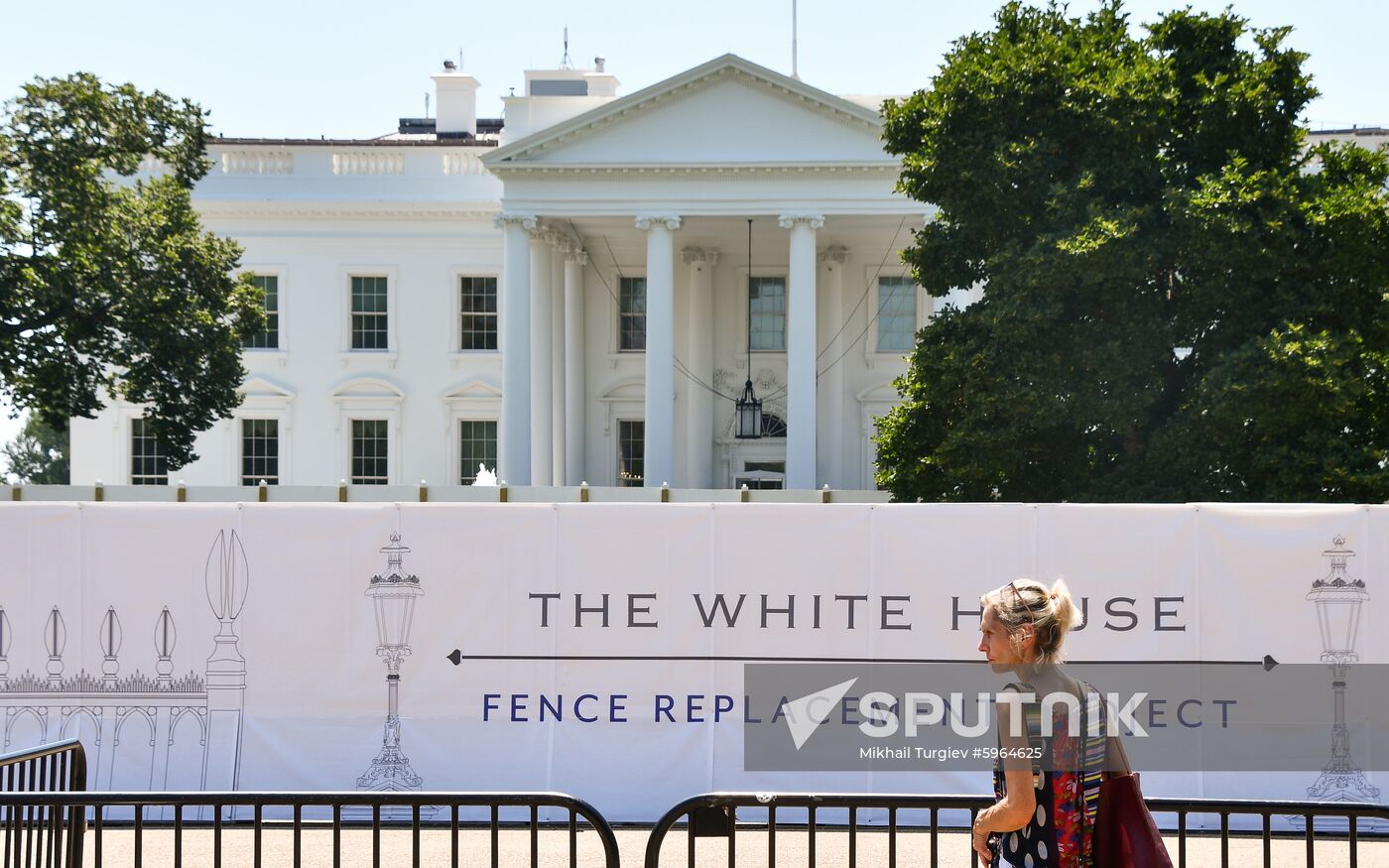US White House Fence