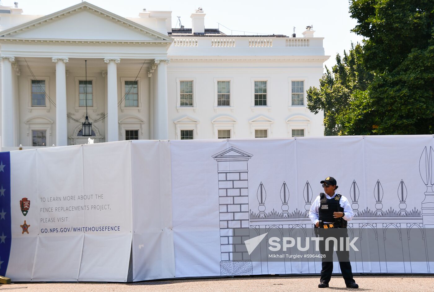 US White House Fence