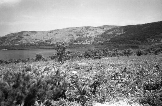 Goryacheye Lake on Kunashir Island