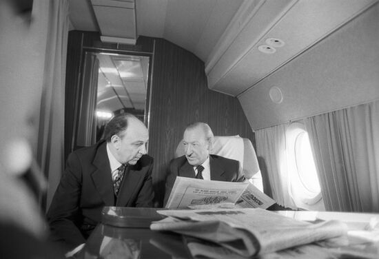 UN Secretary-General Kurt Waldheim visits USSR