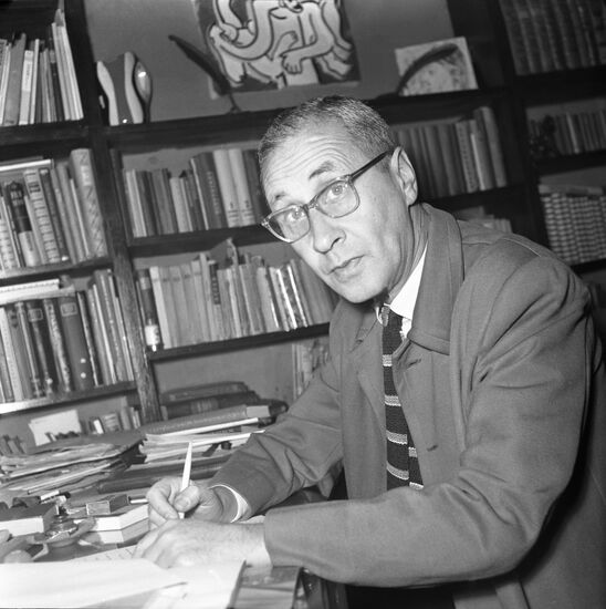 Soviet film director Sergei Yutkevich