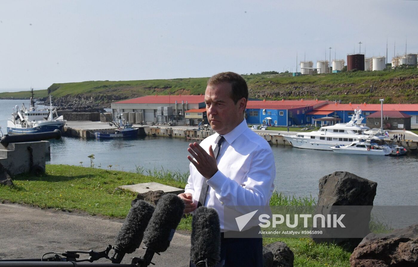 Russia Medvedev Kurils