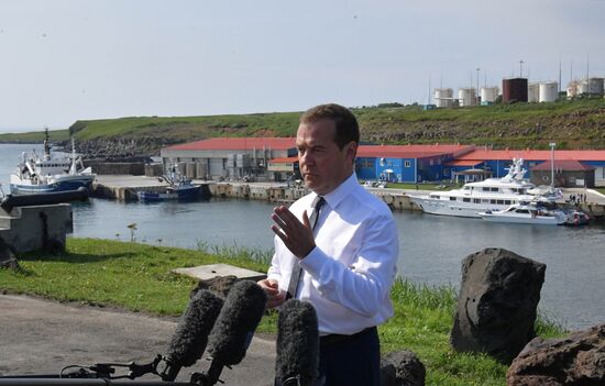 Russia Medvedev Kurils