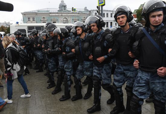 Russia Moscow Parliament Elections Protests