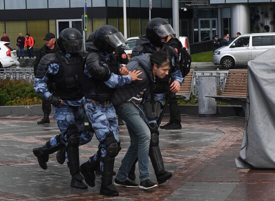 Russia Moscow Parliament Elections Protests