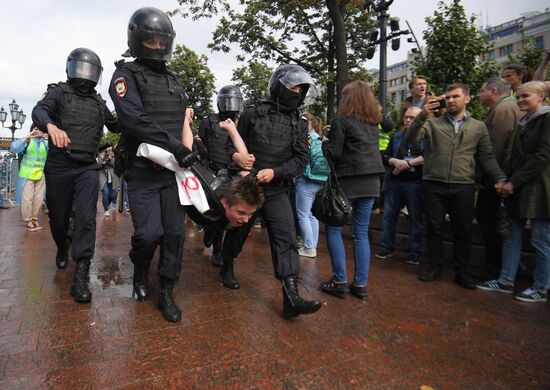 Russia Moscow Parliament Elections Protests
