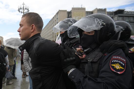 Russia Moscow Parliament Elections Protests