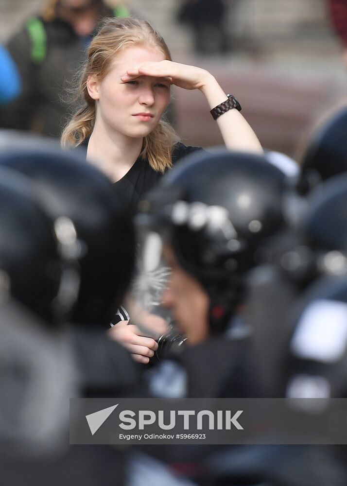 Russia Moscow Parliament Elections Protests