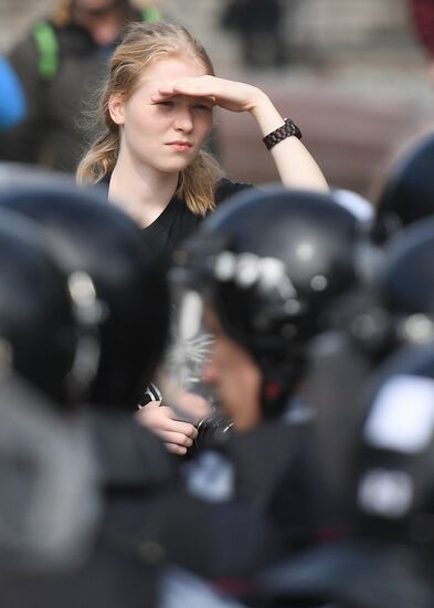 Russia Moscow Parliament Elections Protests