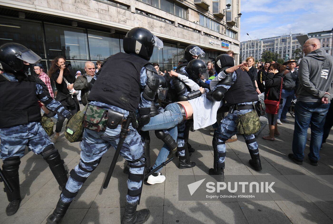 Russia Moscow Parliament Elections Protests