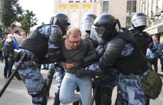 Russia Moscow Parliament Elections Protests