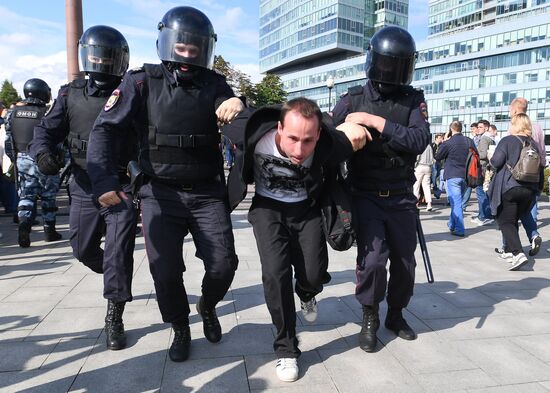 Russia Moscow Parliament Elections Protests
