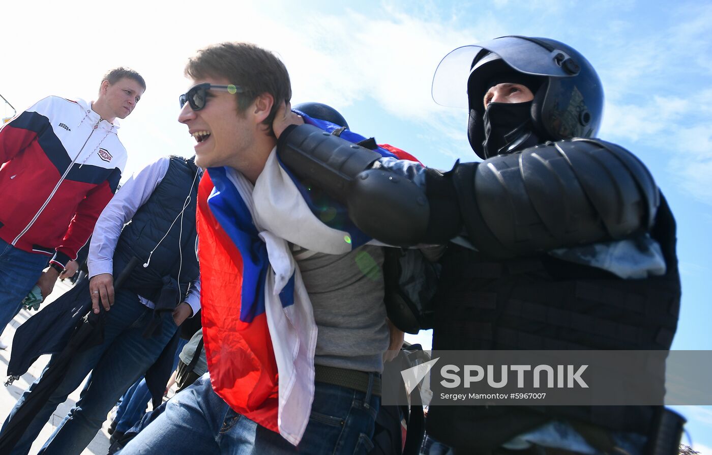 Russia Moscow Parliament Elections Protests