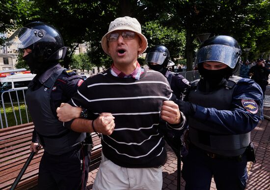 Russia Moscow Parliament Elections Protests
