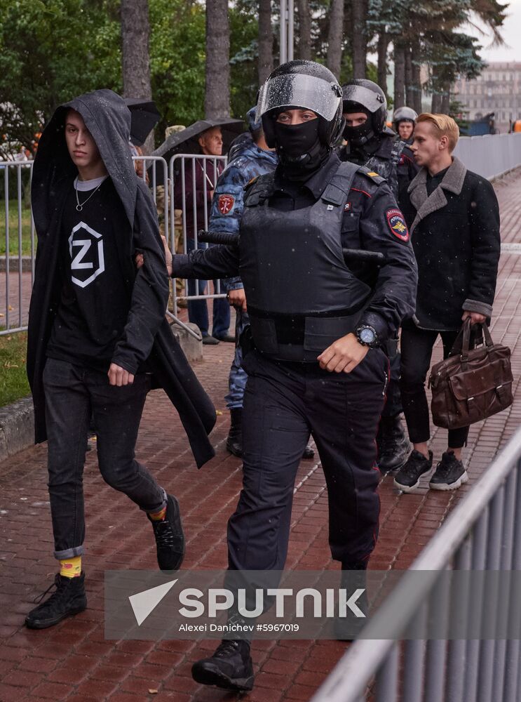 Russia Moscow Parliament Elections Protests