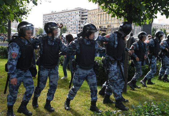 Russia Moscow Parliament Elections Protests