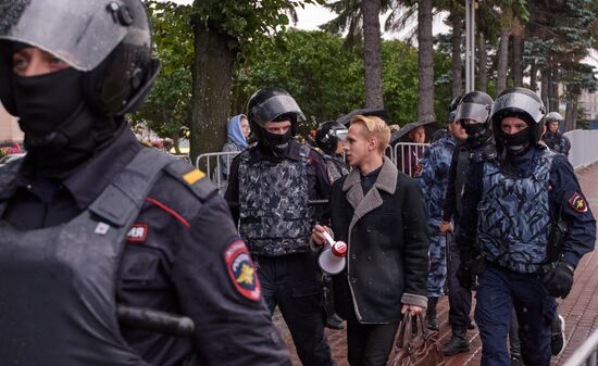 Russia Moscow Parliament Elections Protests