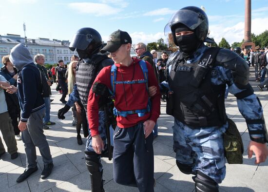 Russia Moscow Parliament Elections Protests