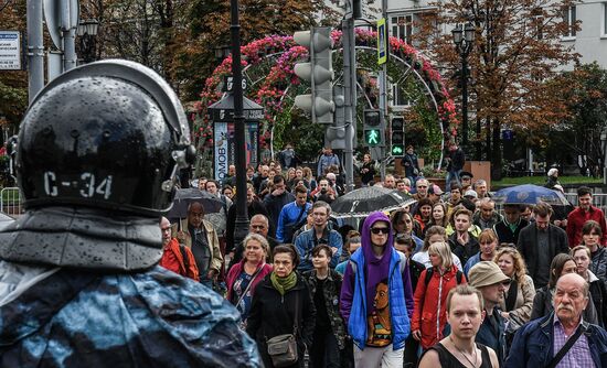 Russia Moscow Parliament Elections Protests