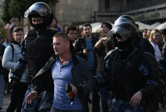 Russia Moscow Parliament Elections Protests