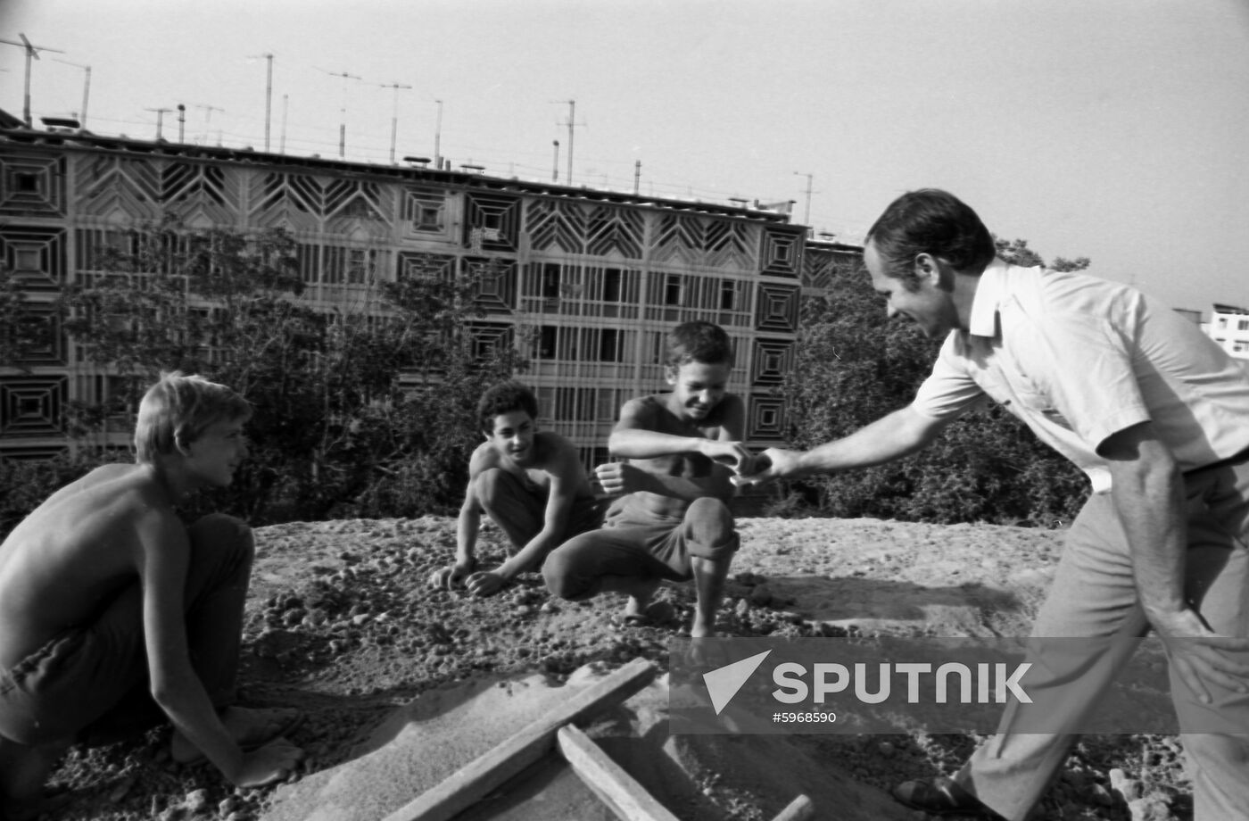 Archaeological excavation in Dushanbe