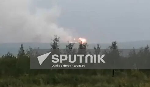 Russia Ammunition Depot Fire