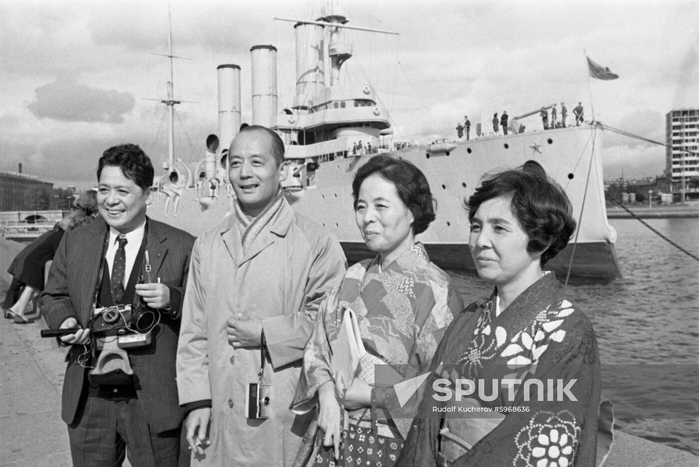 Japanese tourists in Soviet Union