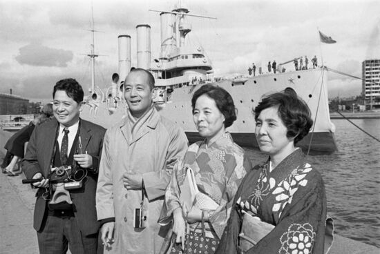 Japanese tourists in Soviet Union