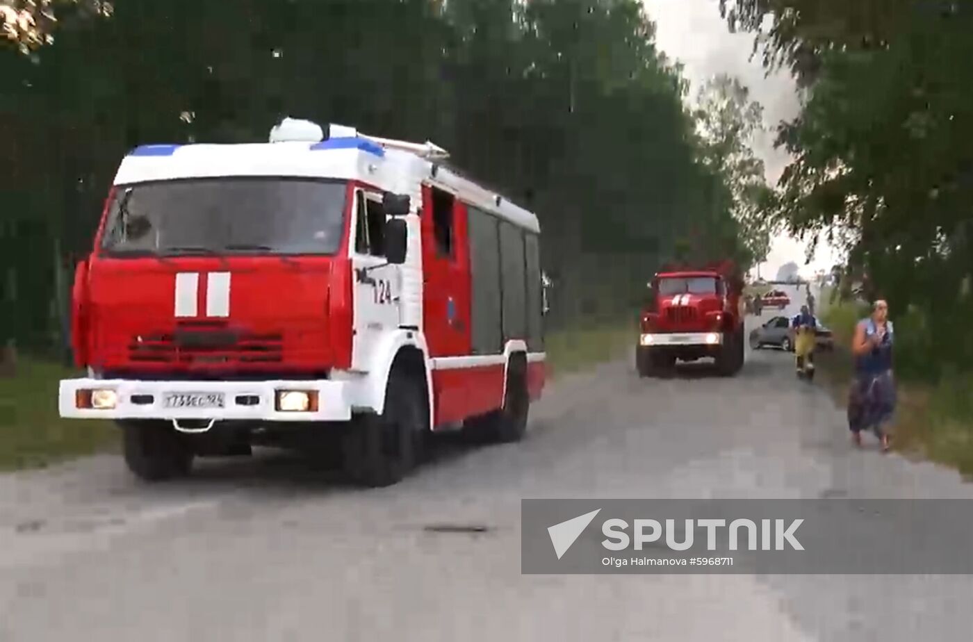 Russia Ammunition Depot Fire