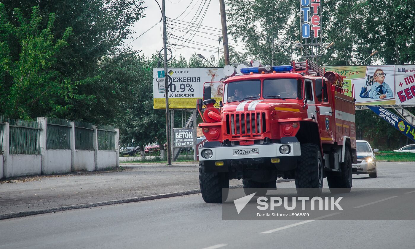 Russia Ammunition Depot Fire
