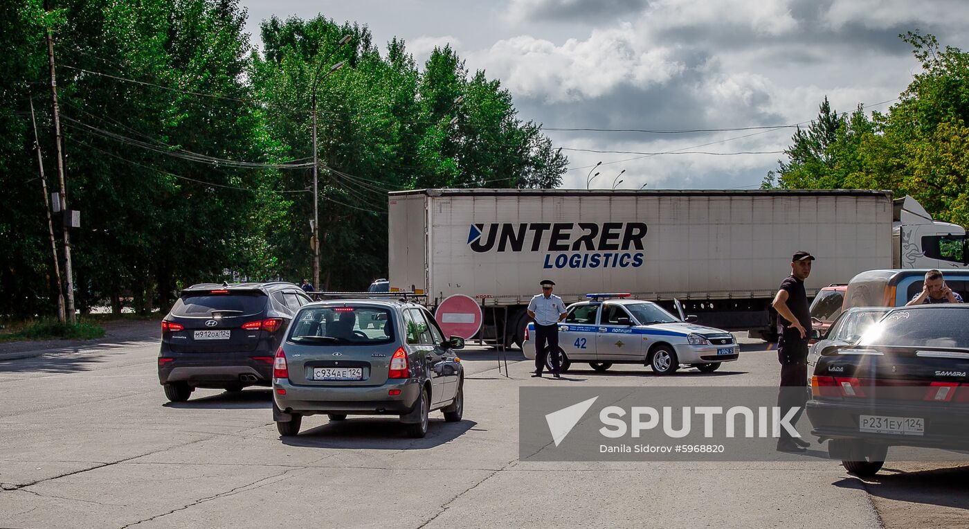 Russia Ammunition Depot Fire