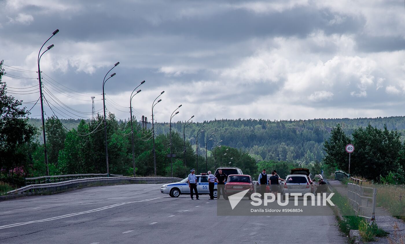 Russia Ammunition Depot Fire