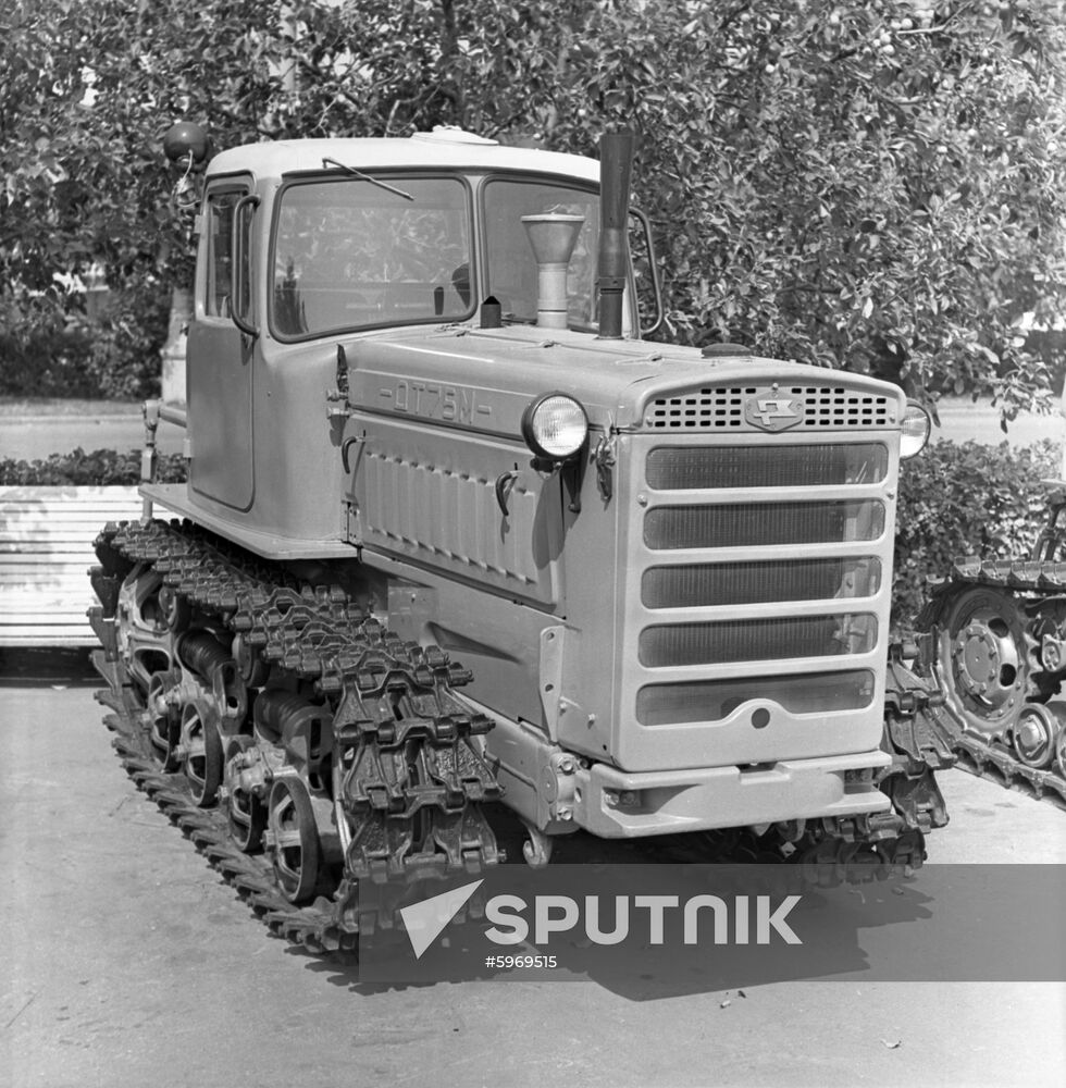 DT-75M caterpillar tractor from Volgograd Tractor Plant