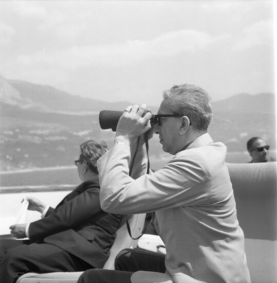 King of Nepal Mahendra Bir Bikram Shah Dev visits USSR