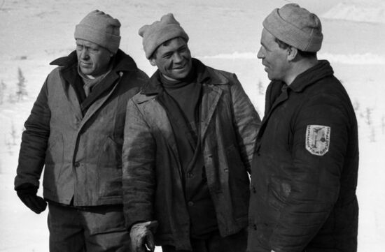Shinomontazhspetsstroi workers in Magadan