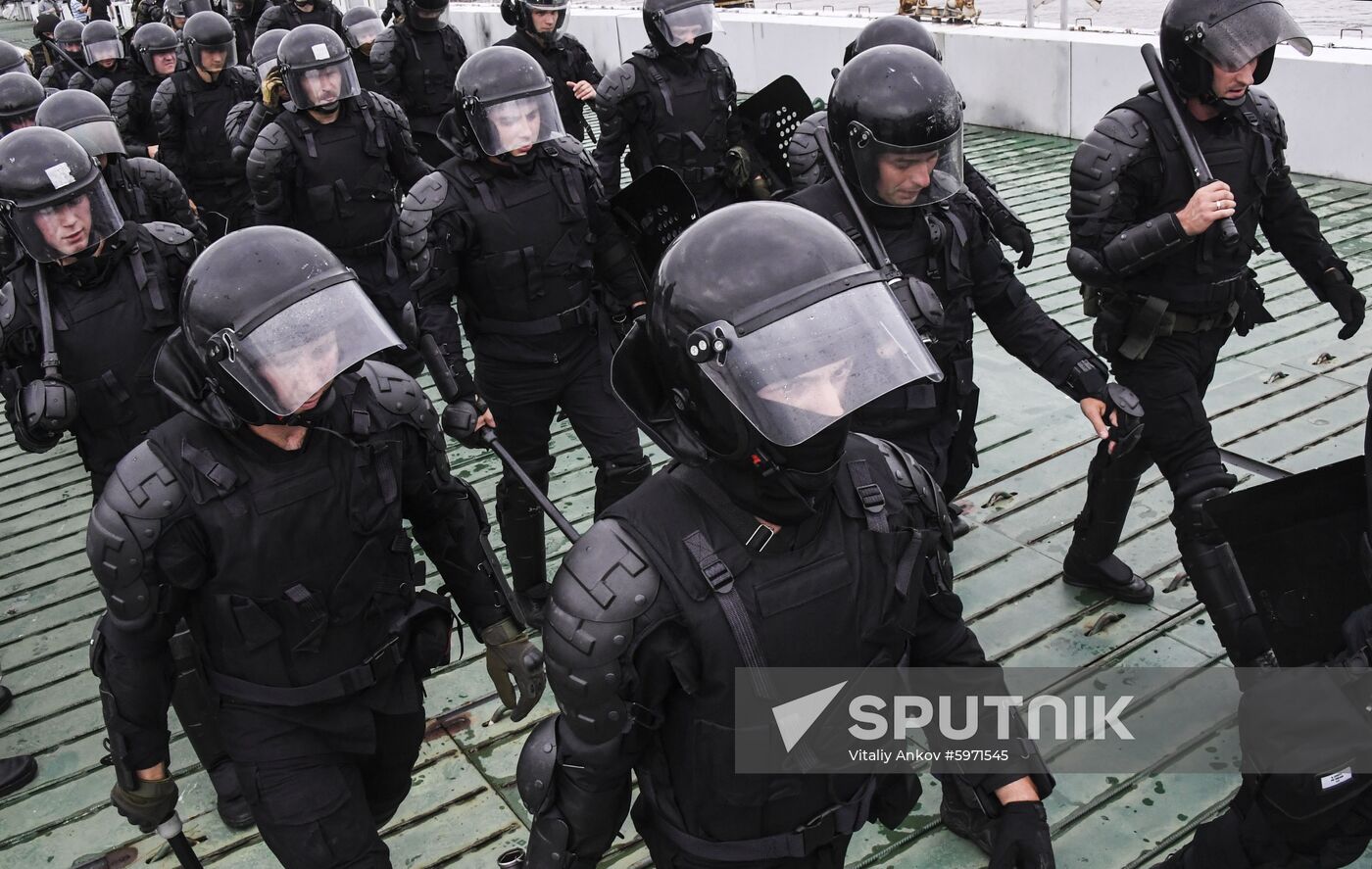 Russia Riot Police Drills