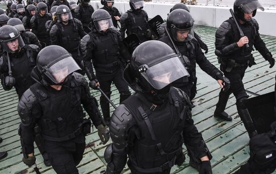 Russia Riot Police Drills