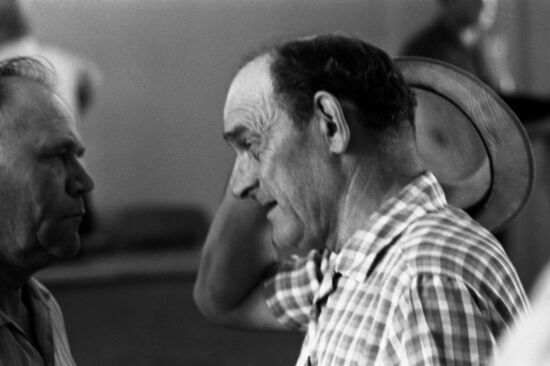 Chairs of Kuban collective farms Ivan Sidorenko and Andrei Koptev