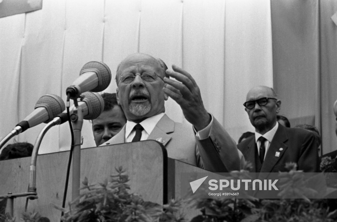 Leader of German Democratic Republic Walter Ulbricht