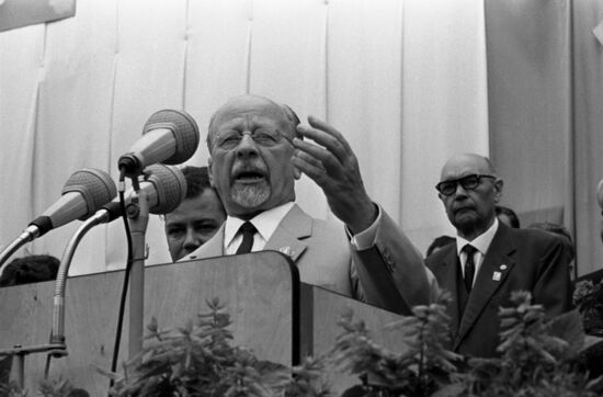 Leader of German Democratic Republic Walter Ulbricht