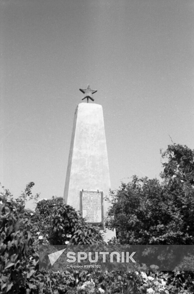 Monument to fallen Communards in Astrakhan Region