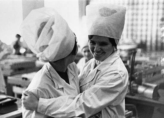 Fitter Lyubov Tarasova of Elektrotochpribor (Precision Electric Instruments) Plant in Omsk