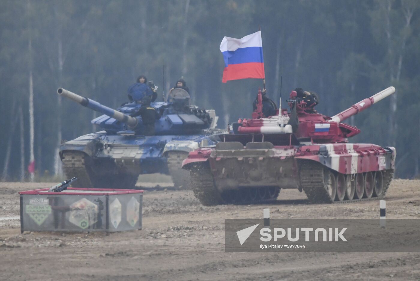 Russia Army Games Tank Biathlon