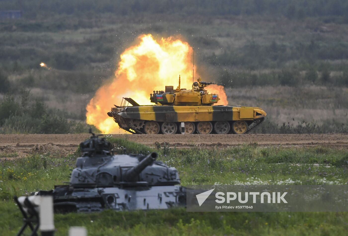 Russia Army Games Tank Biathlon