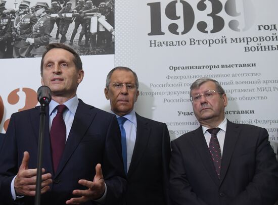 Opening of exhibition 1939: World War II Begins