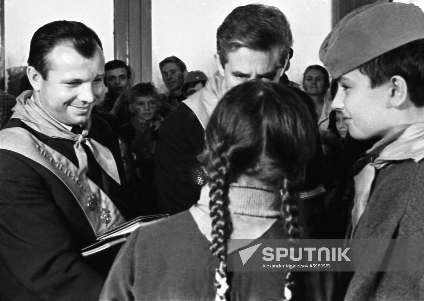 Soviet cosmonauts Gagarin and Feoktistov