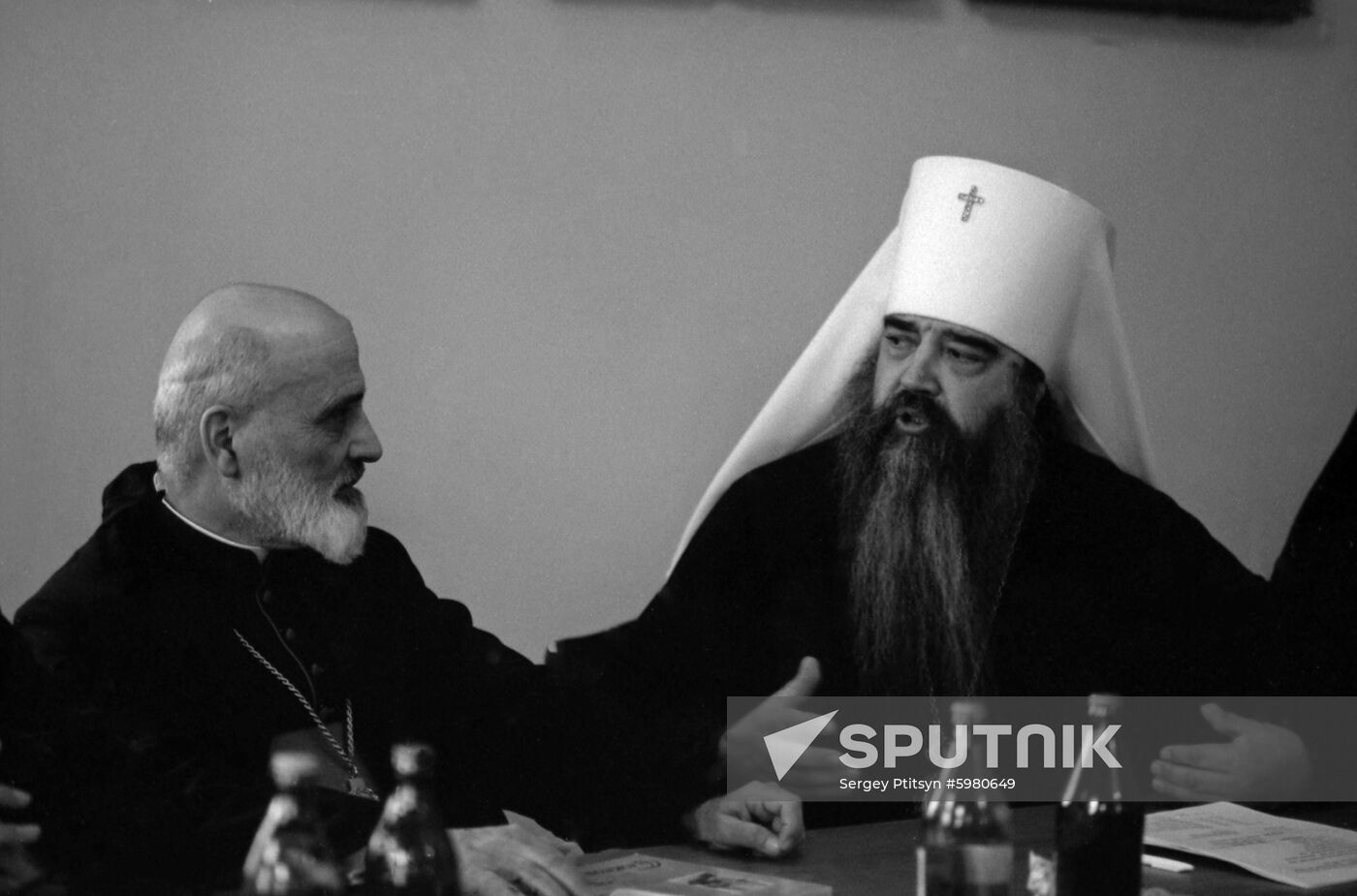Maronite Catholic patriarch Nasrallah Boutros Sfeir visits USSR